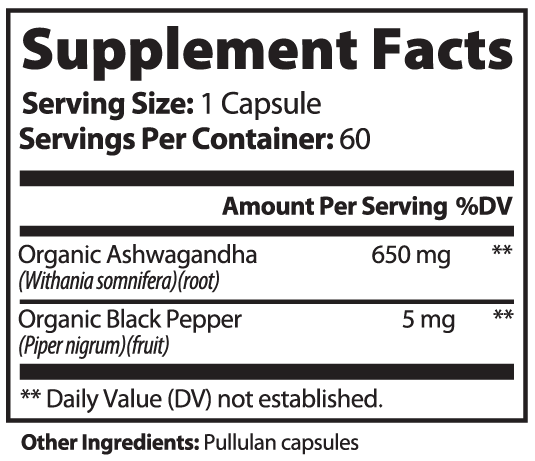 Ashwagandha With Black Pepper