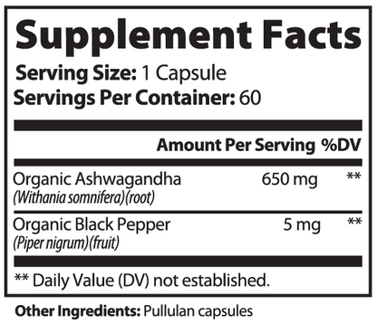 Ashwagandha With Black Pepper